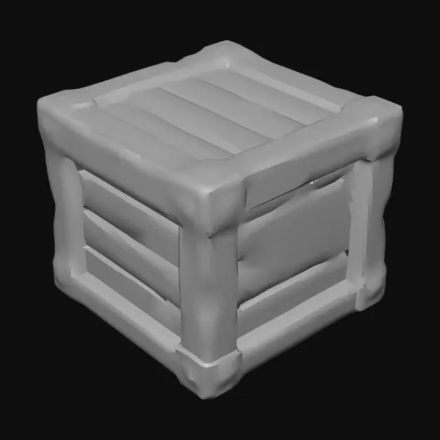 3D model for Crate in Snow