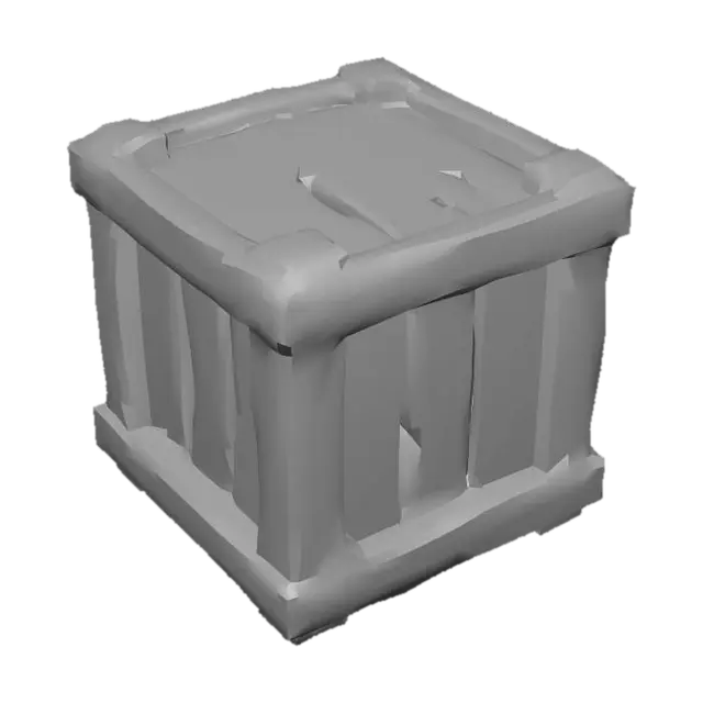 3D model for Wooden Cargo Box