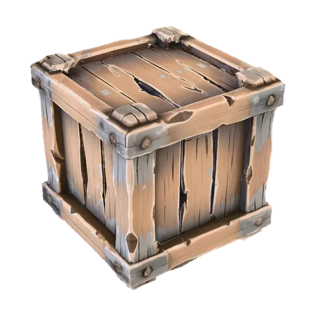 3D model for Wooden Cargo Box