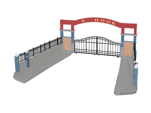 3D model for SMK Negeri 1 Cimahi Entrance Arch