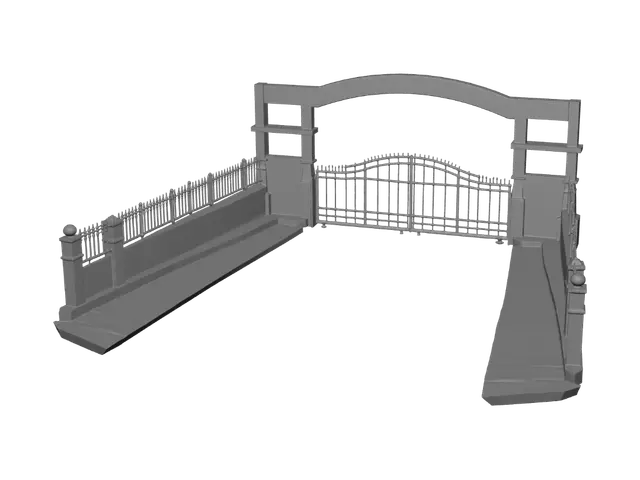 3D model for SMK Negeri 1 Cimahi Entrance Arch