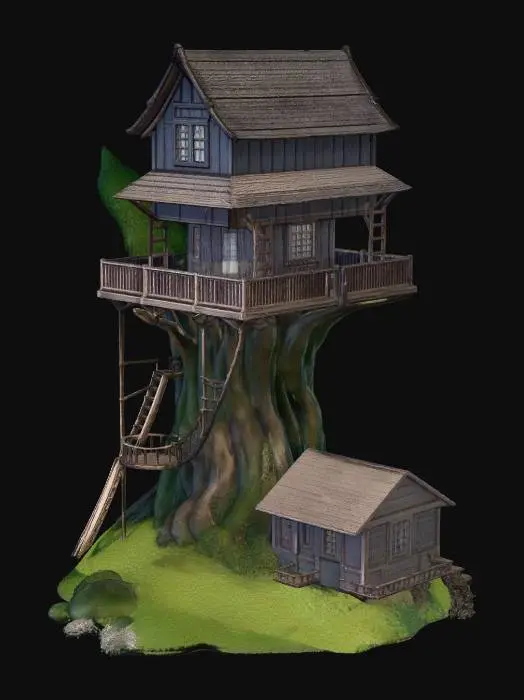 3D model for a treehouse3