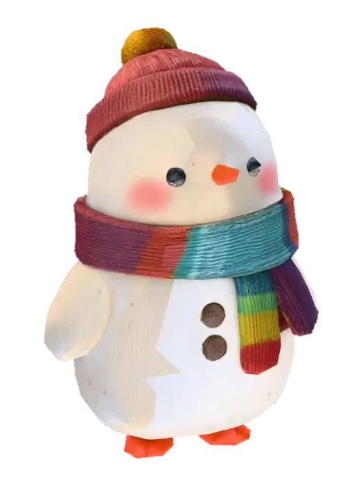 Frosty Friend, #Christmas2025# 3D model, vytvořený pomocí AI