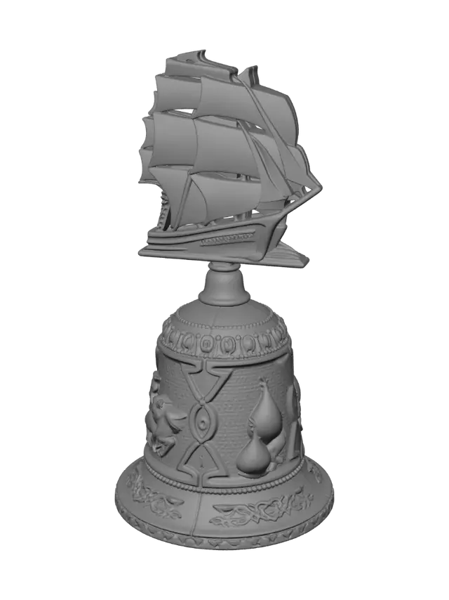 3D model for Copper Sailing Ship Model