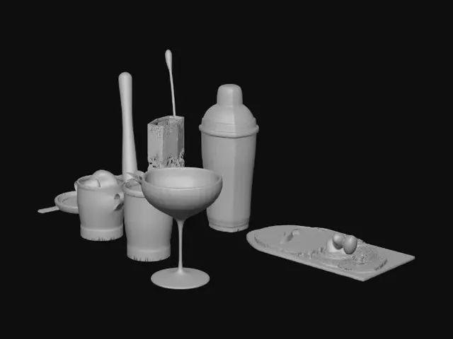3D model for BAR TABLE