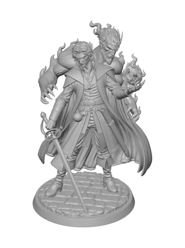 3D model for Emberbound Warlord