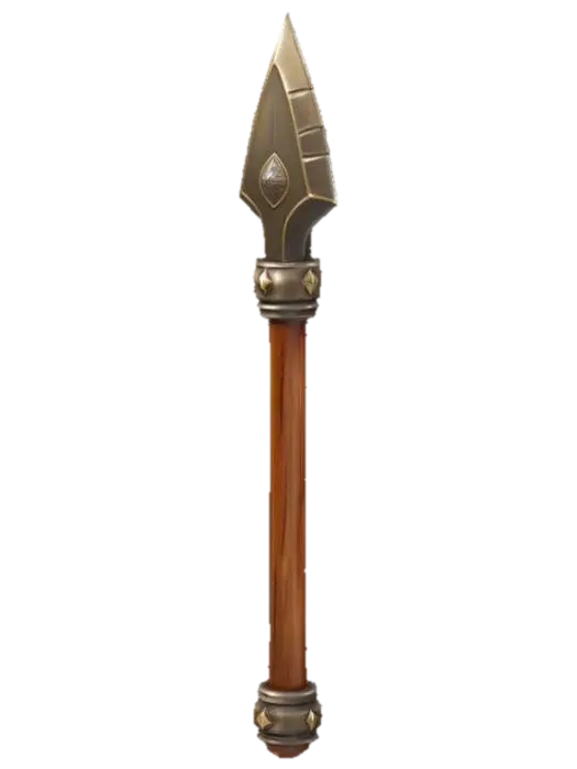 Spear of Valor 3D model, vytvořený pomocí AI