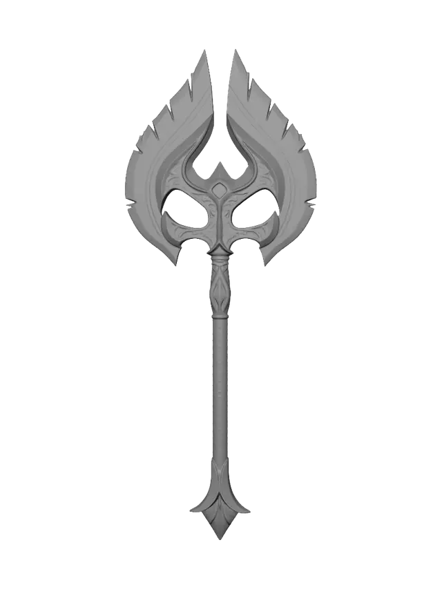 3D model for Glass Battle Axe