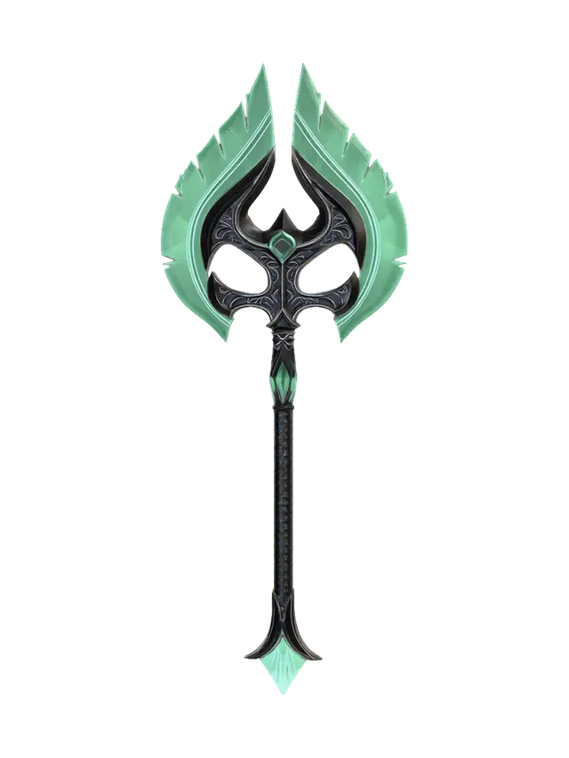 3D model for Glass Battle Axe