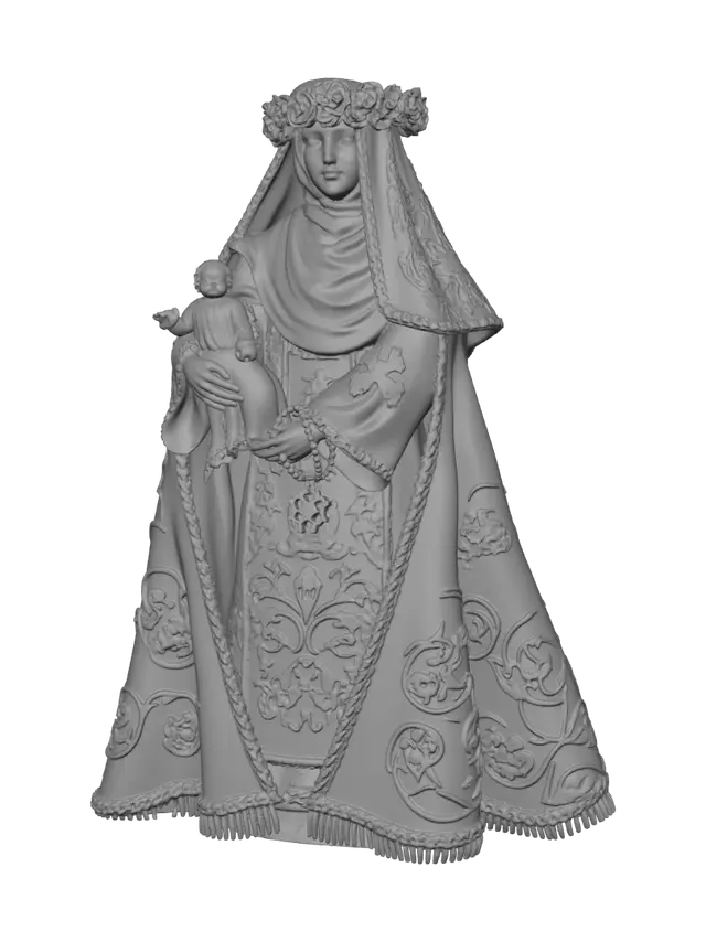 3D model for Our Lady with Child in Floral Mantle