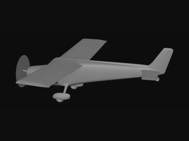 3D model for Airplane Silhouette