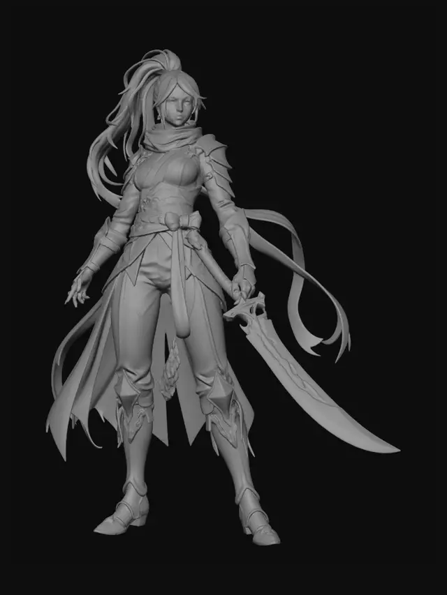 3D model for Shadow Blade
