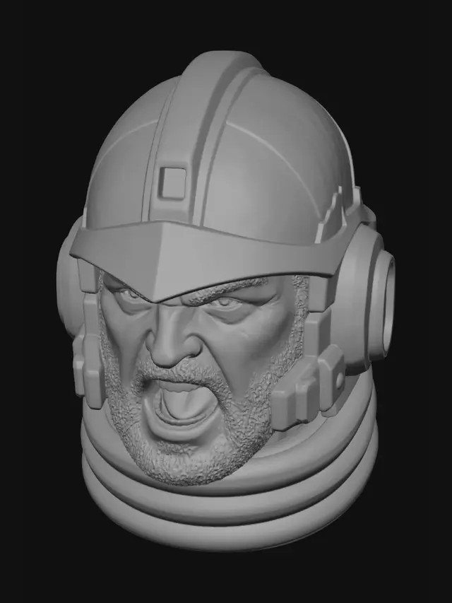 3D model for Golden War Helmet