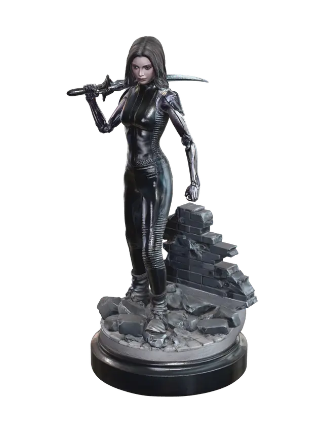 Battleangel - Dangerous 3D model, vytvořený pomocí AI
