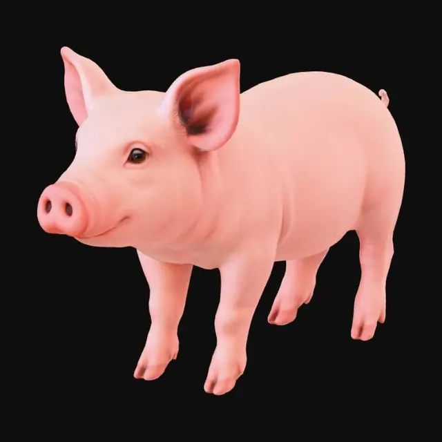 3D model for Piglet Charm