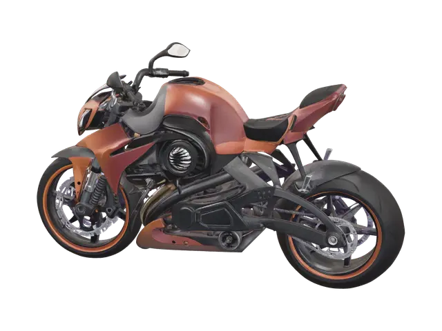 Superbike - Frontfairing 3D model, vytvořený pomocí AI