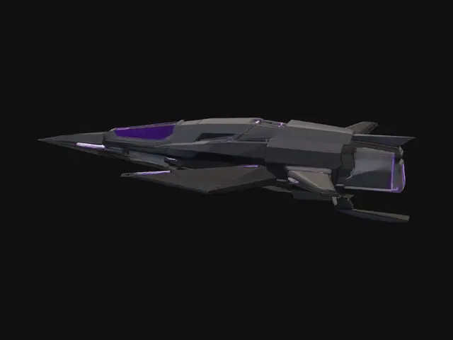 3D model for Violet Starfighter in the Void