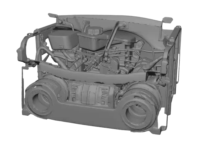 3D model for Brake Fluid Reservoir in the Engine Bay