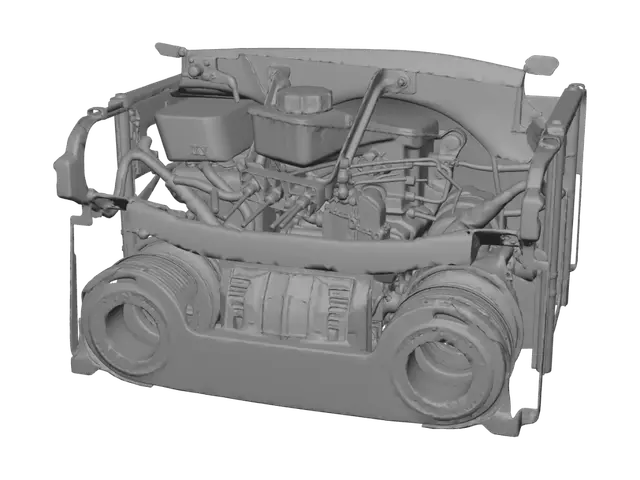 3D model for Brake Fluid Reservoir in the Engine Bay
