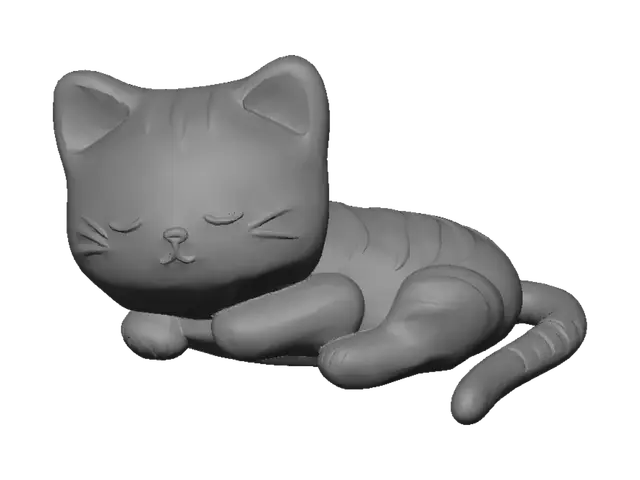 3D model for Sleepy Kitten