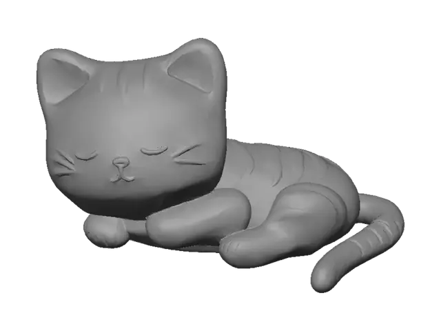 3D model for Sleepy Kitten