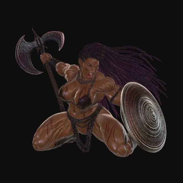 3D model for Crimson Fury