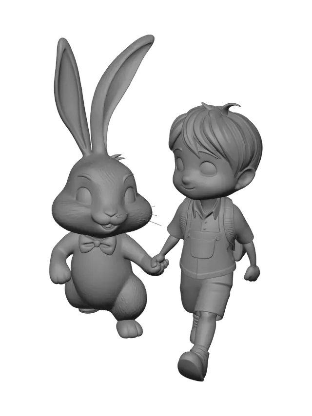 3D model for Garden Walk with a Bunny