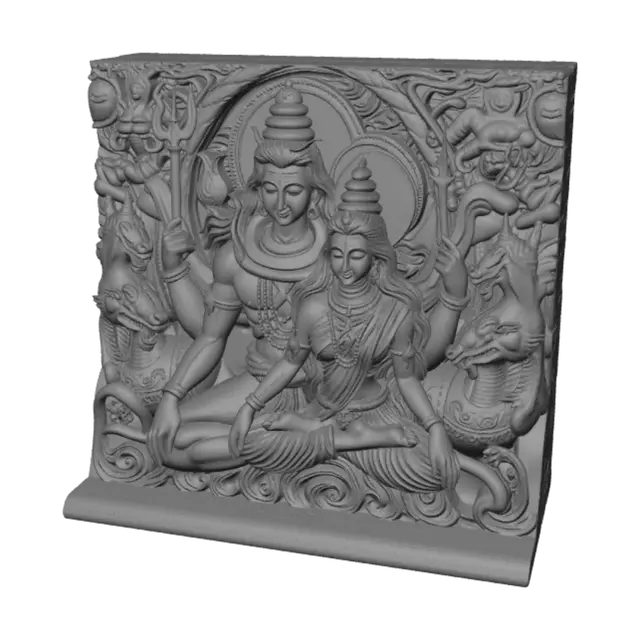 3D model for Shiva and Parvati