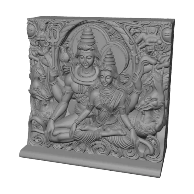 3D model for Shiva and Parvati