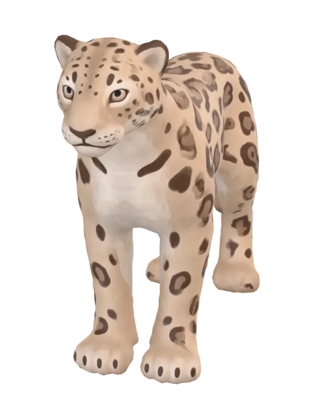Jaguar 3D - Proud 3D model, vytvořený pomocí AI