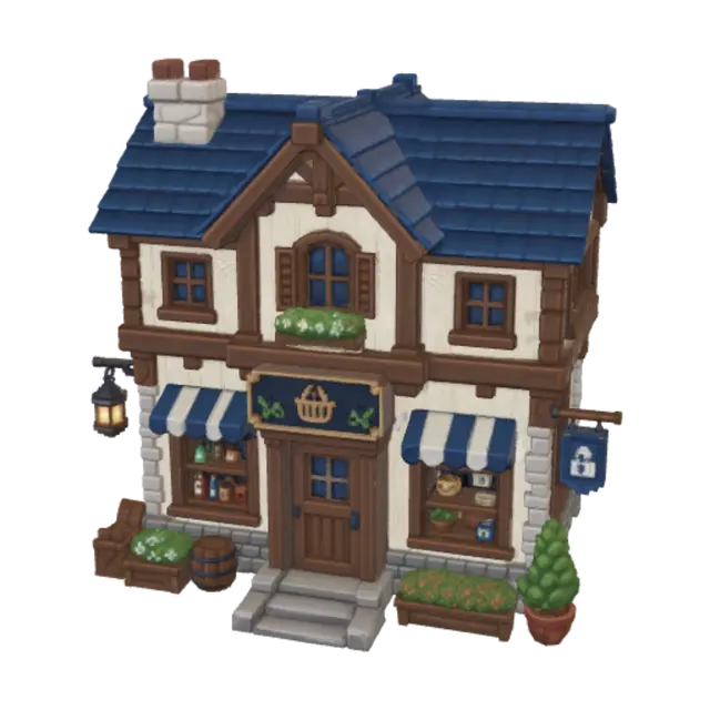 3D model for Cozy Pixel Cottage Shop