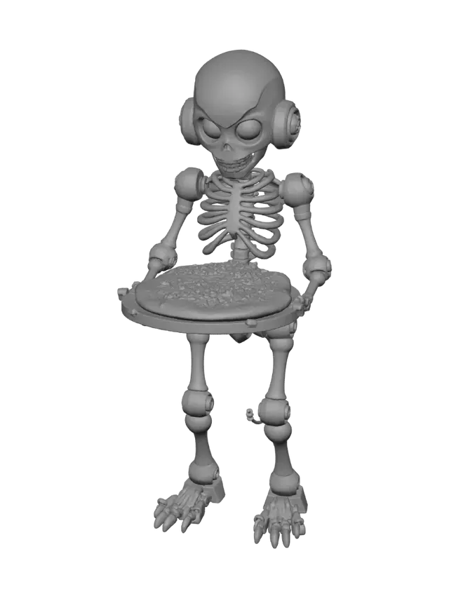 3D model for Creami un personaggio di una volta molto spaventosa che potrebbe essere il robot di una pizzeria
