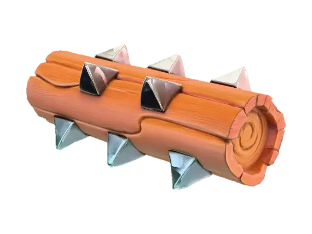Spiked Log - Clash 3D model, vytvořený pomocí AI