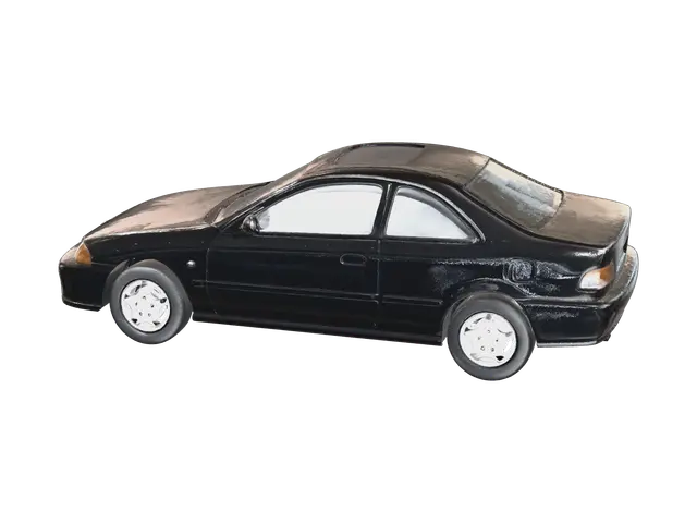 Stylized Honda Civic Ej1 3D model, vytvořený pomocí AI