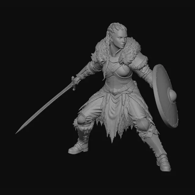 3D model for Shieldmaiden of the North