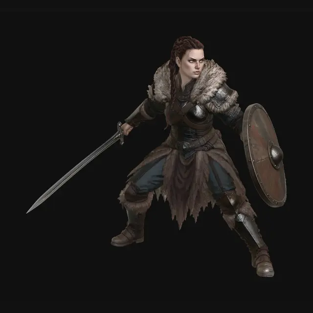 3D model for Shieldmaiden of the North