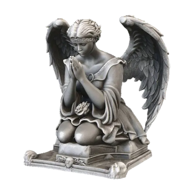 Praying Angel - Cultural 3D model, vytvořený pomocí AI