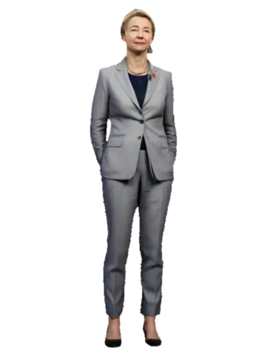 Ursula von der Leyen, #women# - President 3D model, vytvořený pomocí AI