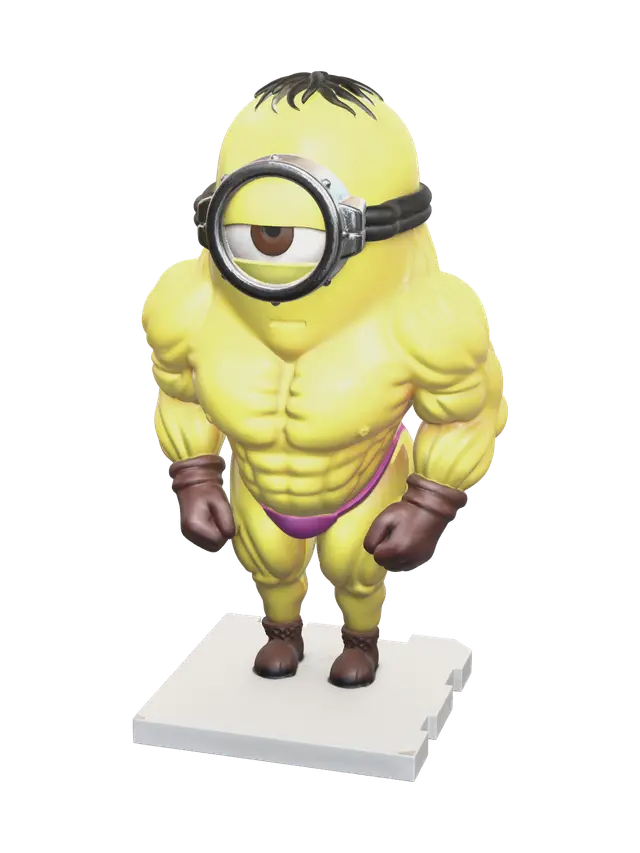 3D model for Stylized Buff Minion