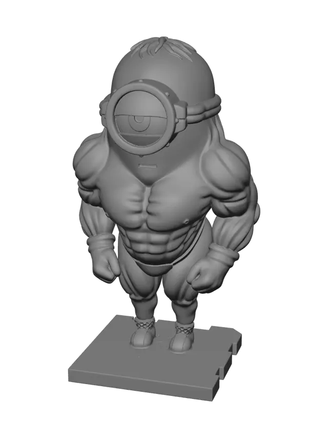 3D model for Stylized Buff Minion