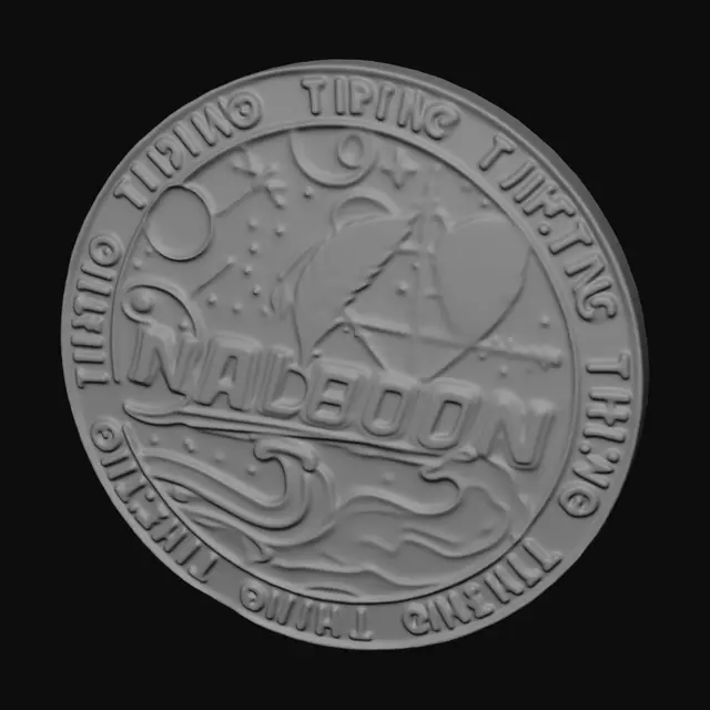 3D model for Turing Coin Medallion