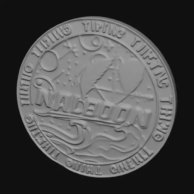 3D model for Turing Coin Medallion