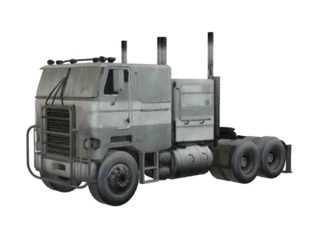 3D model for Weathered Semi Truck