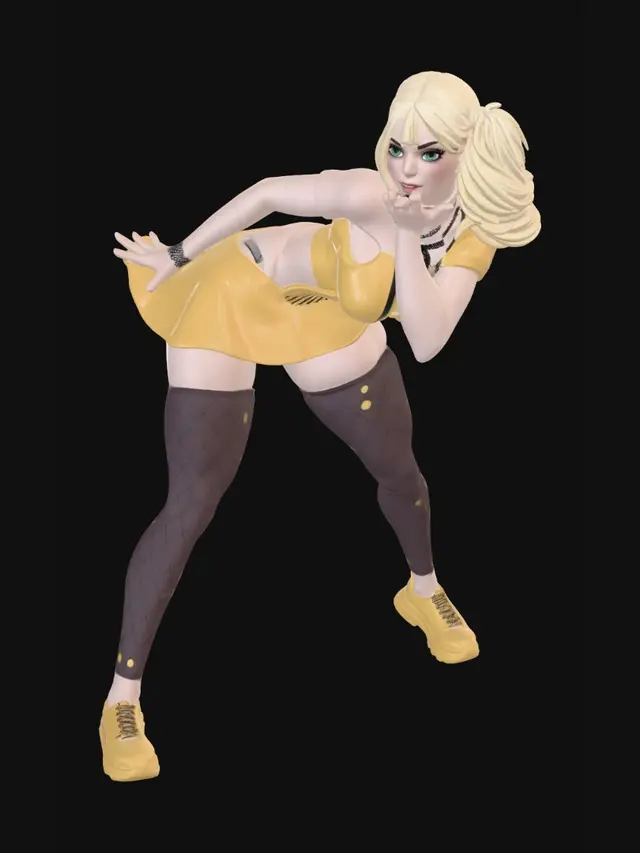 3D model for Playful Lean Pose