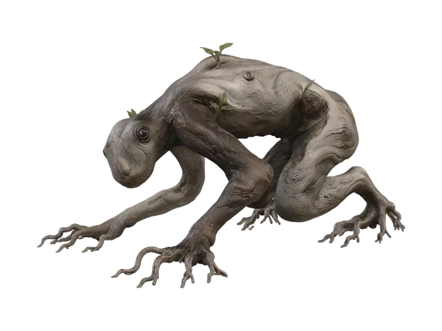Ugoki - Fantasyworld 3D model, vytvořený pomocí AI