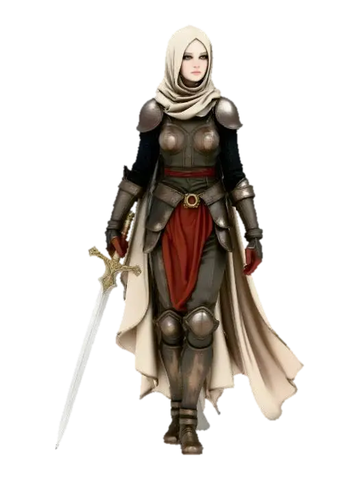 Revenant Guardian - Crusader 3D model, vytvořený pomocí AI