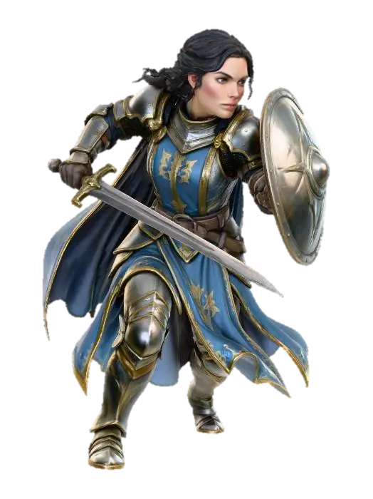 Warrior’s Resolve - Mercenary 3D model, vytvořený pomocí AI