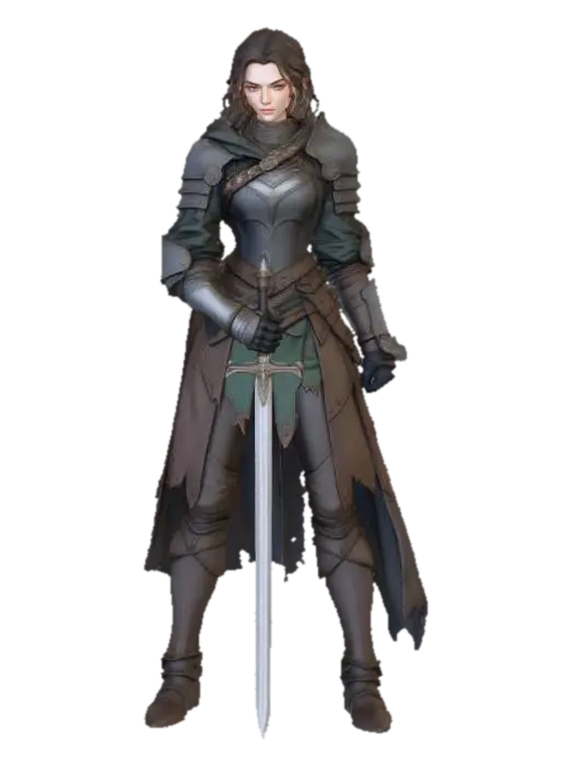 krieger_001 - Heroine 3D model, vytvořený pomocí AI