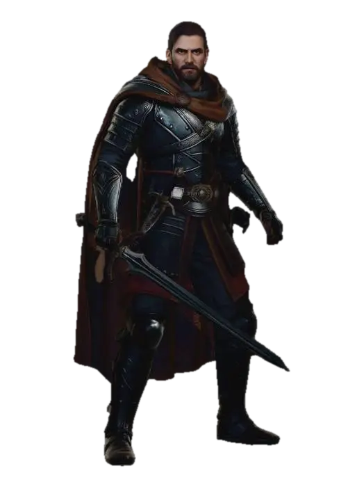 Shadow Guard - Swords 3D model, vytvořený pomocí AI