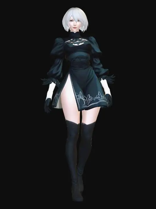 3D model for Crimson Neon Empress